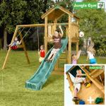 Детский игровой комплекс Jungle Gym Cottage+Swing Module Xtra+Rock Module (Джангл Джим)